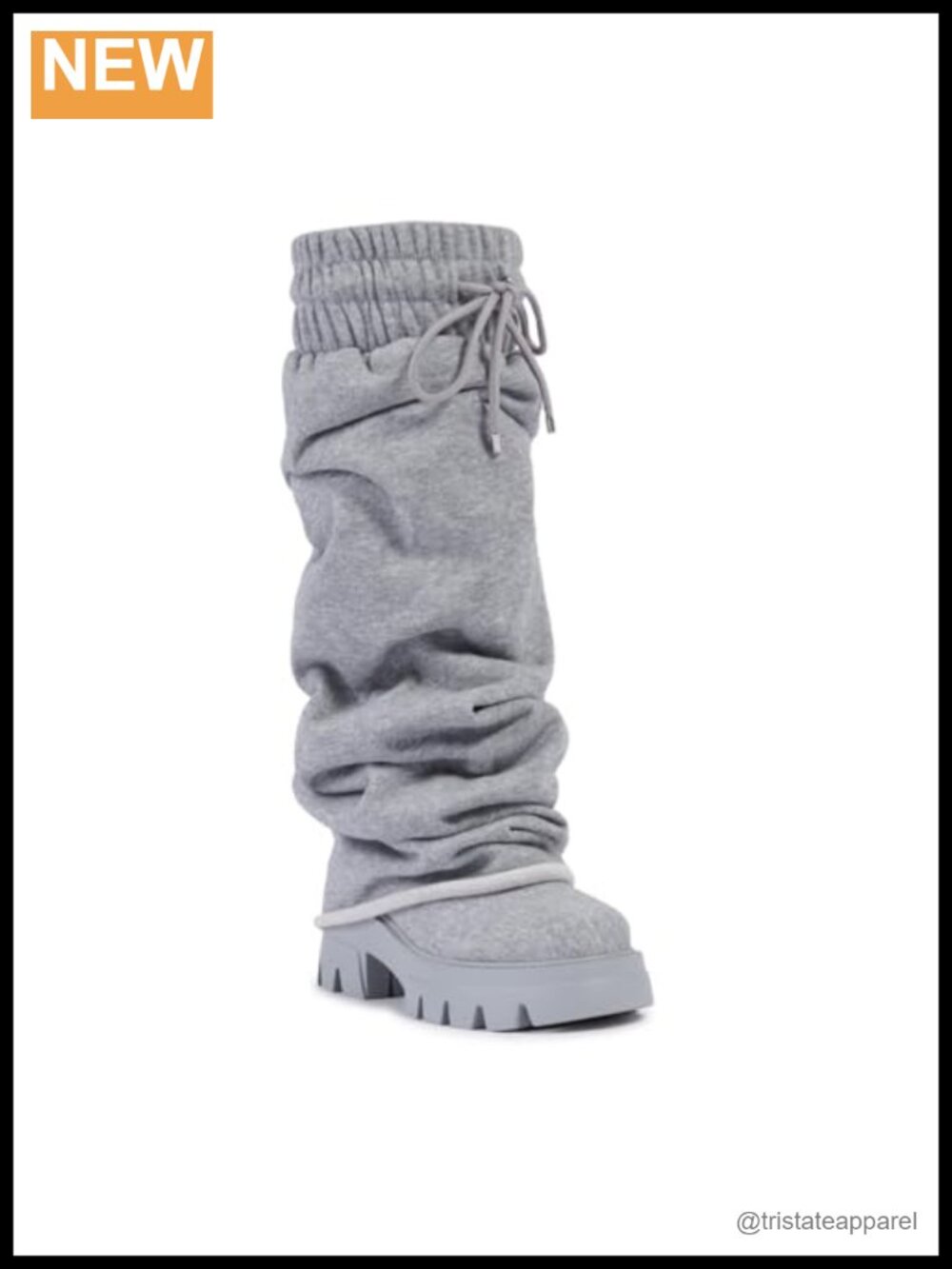 Slouchy Fold Over Chunky Platform Knee High Boots